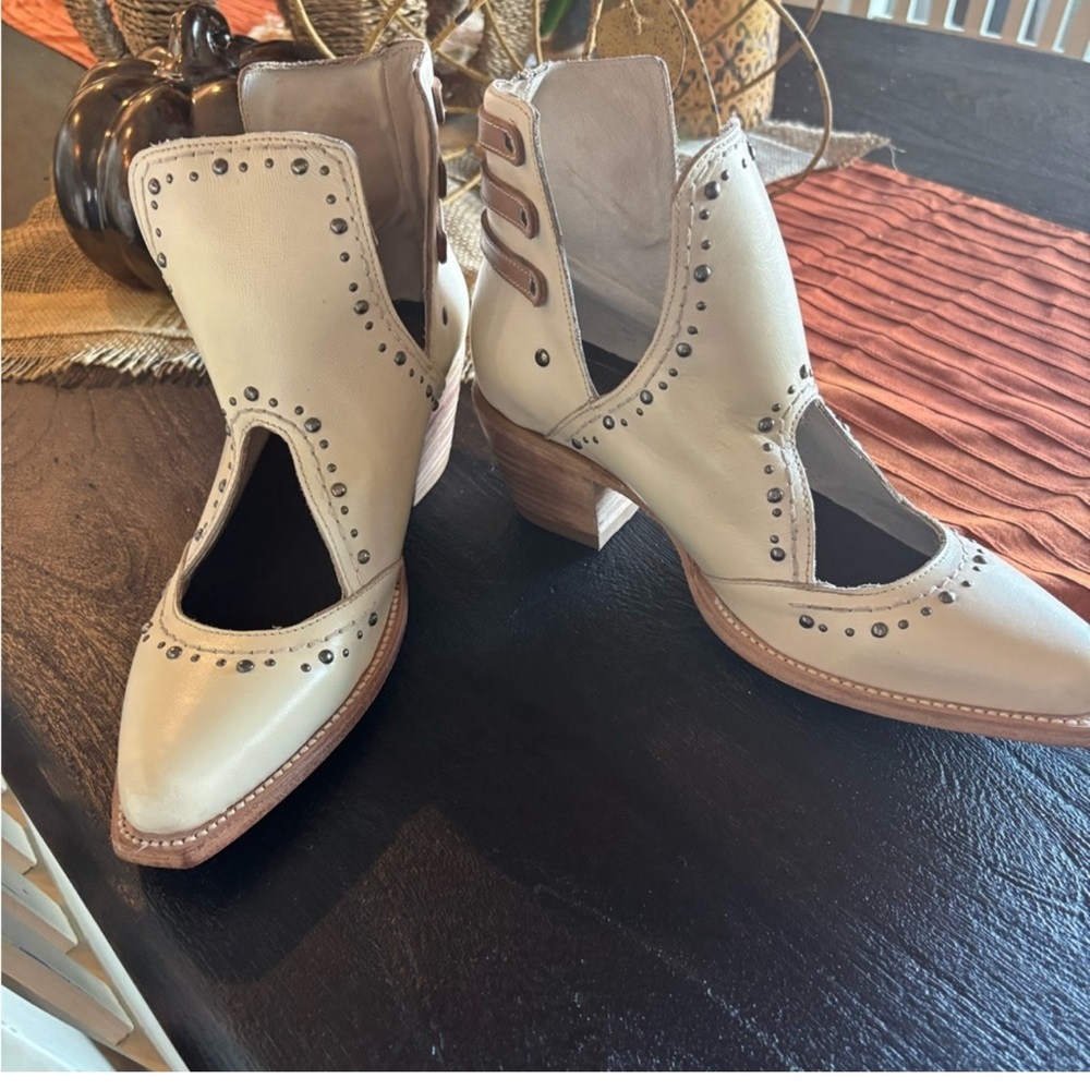 Freebird by Steven Tan Cutout Heeled Boots